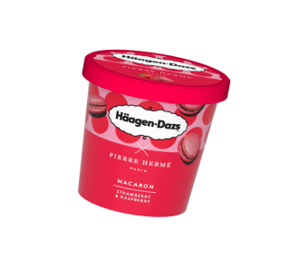 Häagen Dazs zmrzlina Macaron Jahoda/ malina 420ml