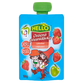 Přesnídávka ovocná s jahodami 100g