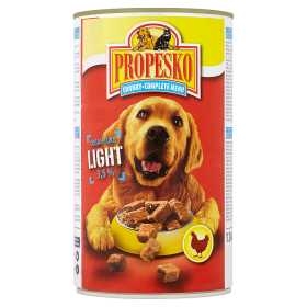 Propesko Light kousky se sníženým obsahem tuku s drůbežím v omáčce 1240g