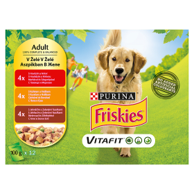 Kapsičky Friskies výběr s kuřetem, s hovězím a jehněčím v želé 12 x 80g
