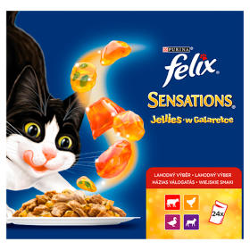 FELIX Sensations Jellies - výběr v ochuceném želé multi balení 24 x 85g