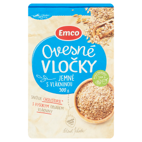 Ovesné vločky jemné s vlákninou Emco  0,5 kg
