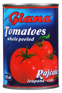 Rajčata loupaná Giana krájená 400g