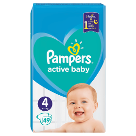 Pampers Active Baby Pleny  4 , 49 ks