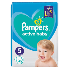 Pampers Active Baby Pleny 5, 42 ks