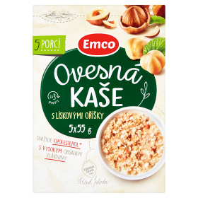 Emco Ovesná kaše oříšková 5x55g