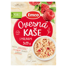 Emco Ovesná kaše malina 5x55g