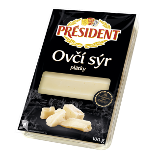 Ovčí sýr president plátky 100g