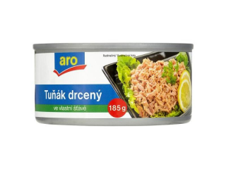 Tuňák drcený ve vlastní šťávě ARO 6 x 185g