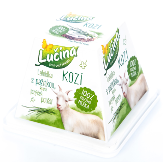 Kozí s pažitkou termizovaný sý Lučina 150g