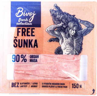 Šunka Free nejvyšší jakosti 90% 150g
