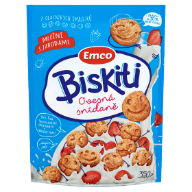 Emco Biskiti mléční s jahodami  350g