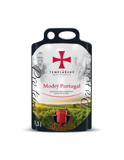 Modrý Portugal jakostní Templářské sklepy Čejkovice jakostní odrůdové víno Bag 1,5 l 