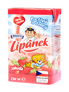 Lipánek jahodový mlíčko 250 ml