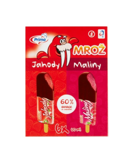 Jahody a maliny v čokoládě Mrož 6 x 45ml