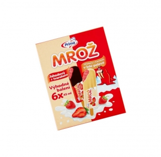 Jahodový s tvarohem Mrož mix 6 x 45ml