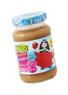 Přesnídávka broskvová Hello 10x 190g