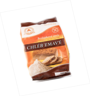 Chléb vícezrnný tmavý bezlepková směs 500g