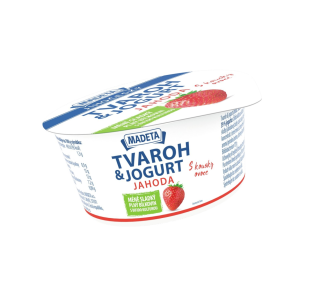 Tvaroh s jogurtem jahoda Madeta  135g