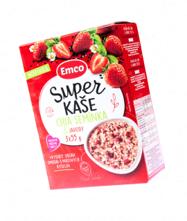 Super Kaše jahody a smetana 3x55g