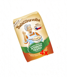 Mouka hladká na kynuté těsto Babiččina volba 4 x 1kg