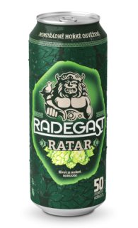 Radegast Ratar 13 pivo výčepní světlé plech 0,5l 