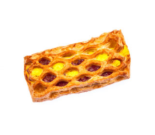 Mřížka puding/jahoda 100 g 