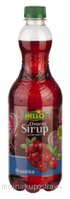 Hello ovocný sirup brusinka 20% - 0,7 L