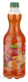 Hello ovocný sirup multivitamín 11% 0,7 L