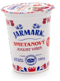 Višňový jogurt smetanový Jarm 150g