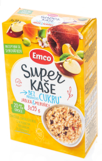 Super Kaše Kaše jablko/meruňka 3x55g