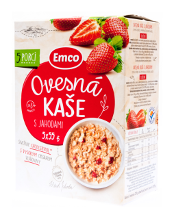 Kaše ovesná s jahodami 5x55g
