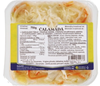 Čalamáda vanička 750g