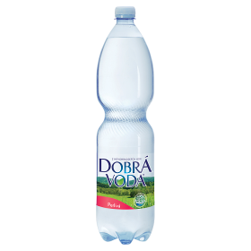Dobrá voda perlivá 6x  1,5L PET