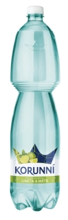 Korunní jemně perlivá limeta s mátou 6 x  1,5l