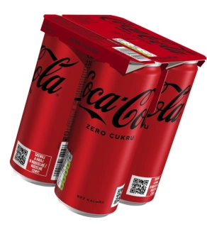 Coca Cola Zero 0,33l x 4 ks