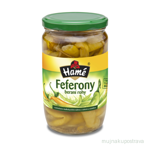 Beraní rohy v sladkokyselém nálevu s cukrem a sladidlem - 620 g