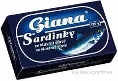 Sardinky ve vlastní šťávě 125g
