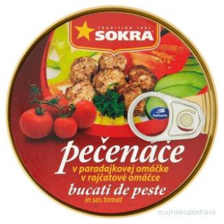 Sokra Pečenáče v rajčatové omáčce - 240g