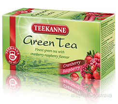 Teekanne Zelený čaj brusinky 20x1,65g