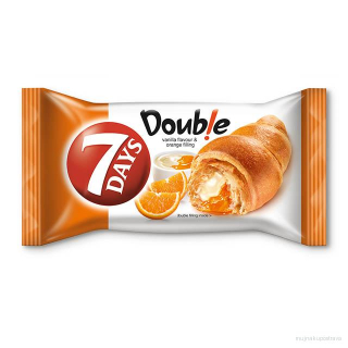 7Days Croissant double vanilka+pomeranč - 60g