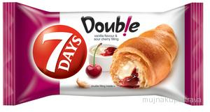7Days Croissant double vanilka+višeň - 60g