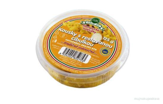 Olomoucké tvarůžky Kousky s restovanou cibulkou 125g